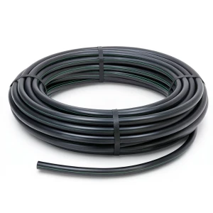 HDPE Plastic Coil Pipe PN 4 Bar PE 80 75 mm SDR 33 Black