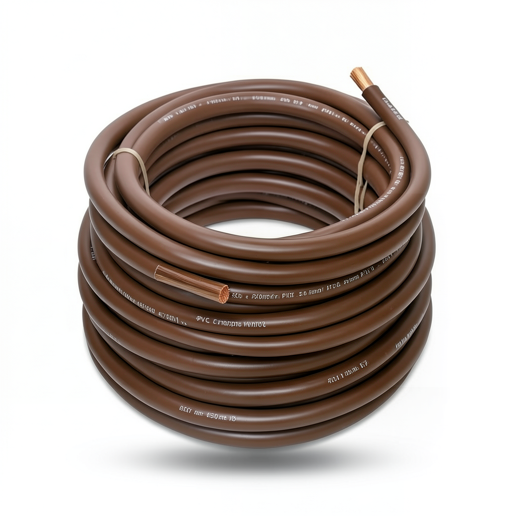 240mm2 Wire 450/750V, Flexible Copper Conductor, PVC Insulation 2.2mm Thick, Brown | Al Fanar