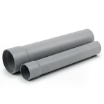 أنابيب UPVC ضغط 8 بار SDR 33 مقاس 225 mm سمك 6.9 mm لون رمادي