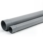 مواسير UPVC ضغط 10 بار SDR 26 قطر خارجي 125 ملم سماكة 4.8 ملم لون رمادي