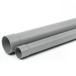 أنابيب UPVC ضغط 8 بار SDR 33 مقاس 225 mm سمك 6.9 mm لون رمادي