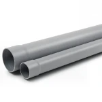 مواسير بلاستيك UPVC ضغط 10 بار SDR 26 مقاس 140 ملم سمك 5.4 مم لون رمادي