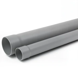 مواسير بلاستيك UPVC ضغط 8 بار SDR 33 مقاس 250 مم سماكة 7.7 مم لون رمادي