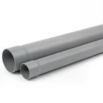 مواسير UPVC ضغط 10 بار SDR 26 مقاس 160 مم سمك 6.2 مم لون رمادي