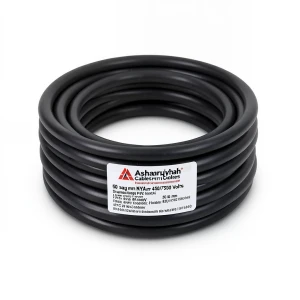 50 sq mm NYA Wire 450/750 Volts, Stranded Copper, PVC 90°C Insulation, Black | Asharqiyah Cables Company for Industry