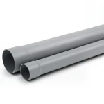 مواسير UPVC ضغط 10 بار SDR 26 قطر خارجي 125 ملم سماكة 4.8 ملم لون رمادي