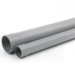 أنابيب UPVC ضغط 10 بار SDR 26 مقاس 180 mm سمك 6.9 mm لون رمادي