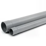 مواسير UPVC ضغط 10 بار SDR 26 مقاس 225 مم سماكة 8.6 ملم لون رمادي