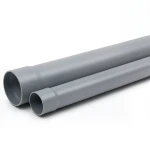 انابيب بلاستيك UPVC ضغط 10 بار SDR 26 مقاس 250 مم سمك 9.6 مم لون رمادي
