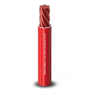 PVC Insulation Stranded Copper Electric Wire 35mm², 450/750V, Red | Al Fanar
