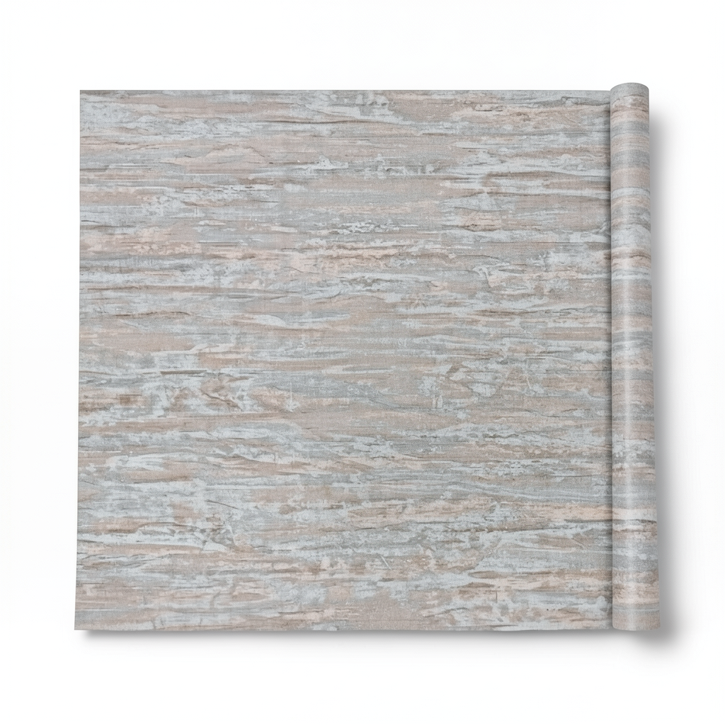 Pattern Wall Covering Gray Color, 10m x 1.06m, Model 78031