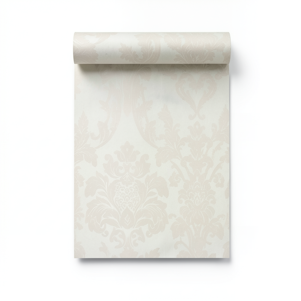 Classic Wallpaper Length 10m, Width 0.53m, Pale Beige Color, Model 225000VE