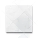 ارضيات بورسلين 60×60×0.9 سم، لون أبيض، موديل ستاتاريو
