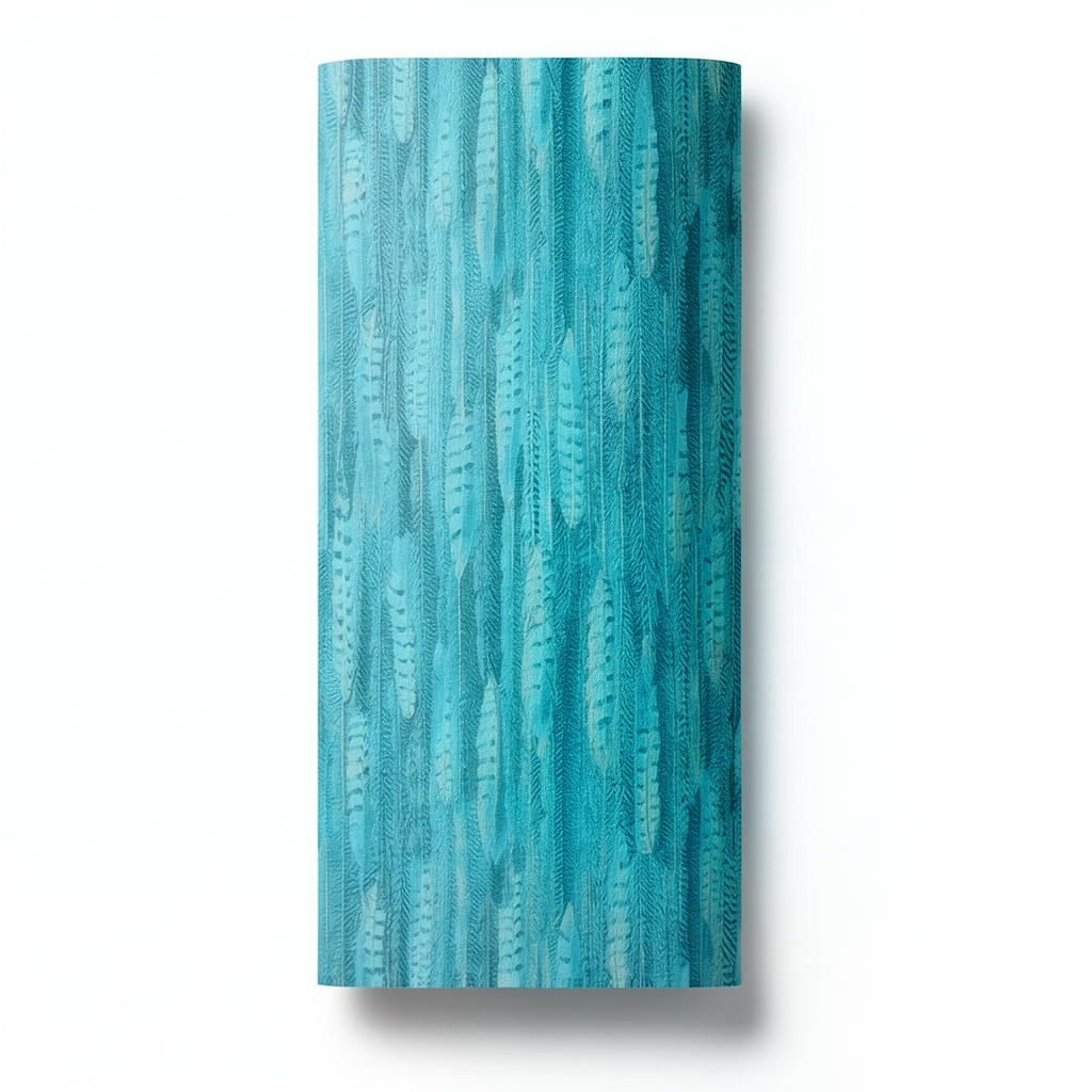 Patterned Wall Decoration 10m x 0.53m Turquoise Color
