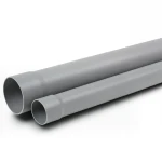 أنابيب UPVC ضغط 8 بار SDR 33 مقاس 225 mm سمك 6.9 mm لون رمادي