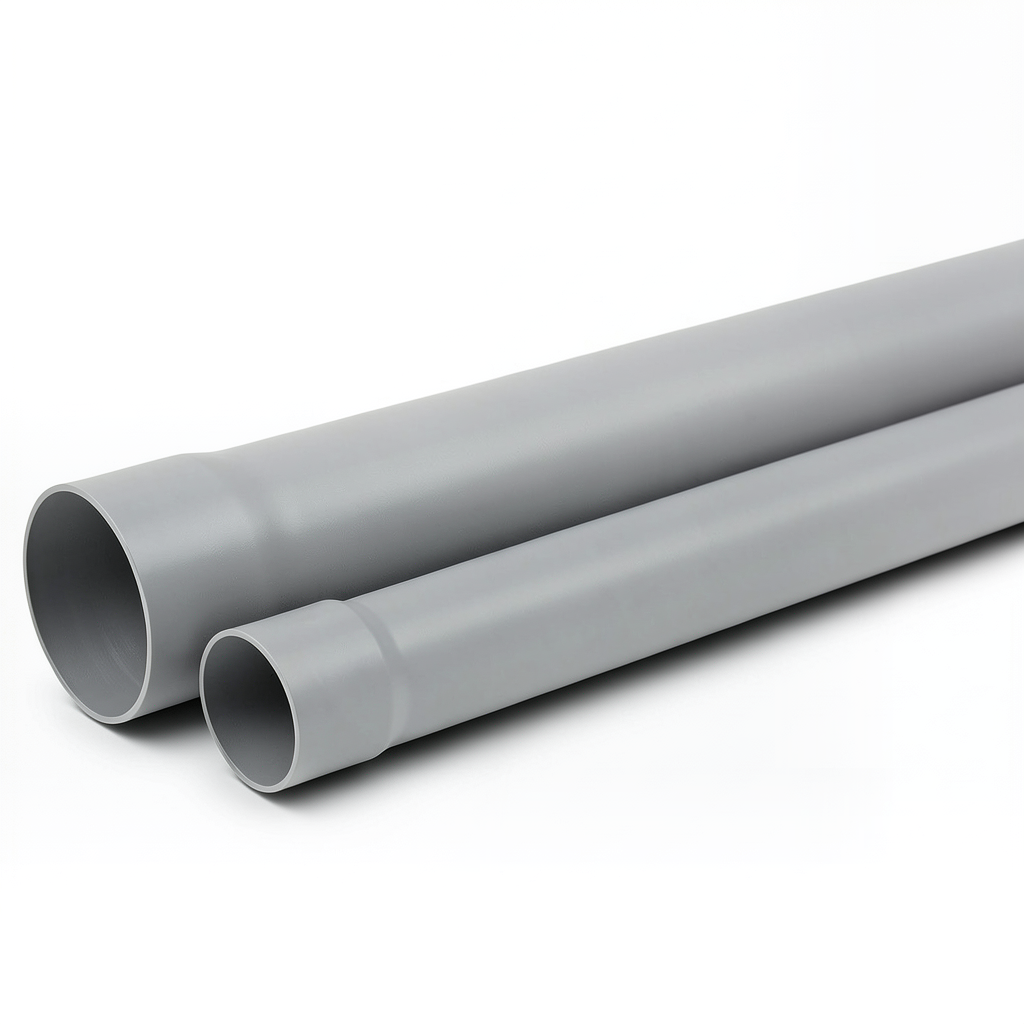 UPVC Pipe SDR 26 PN 10 Bar 125 mm OD 4.8 mm Thickness Grey