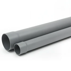مواسير UPVC ضغط 10 بار SDR 26 مقاس 160 مم سمك 6.2 مم لون رمادي
