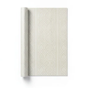 Dutch Patterned Wallpaper Size 10m x 0.53m, Pale Beige Color