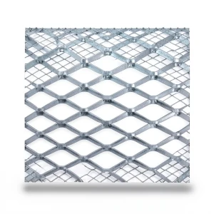 Galvanised Steel Expanded Metal Mesh Bahri Thickness 1.2 mm Width 1.22 m Length 2 m