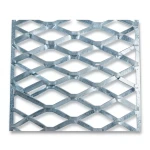 Galvanised Steel Expanded Metal Mesh 2 mm Thickness 1.22 m Width 1 m Length
