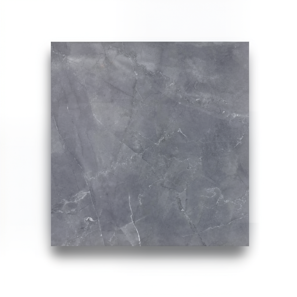 أرضيات بورسلن 60×60×0.9 سم، رمادي، موديل بيري
