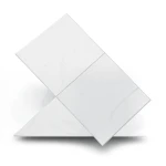 ارضيات بورسلين 60×60×0.9 سم، لون أبيض، موديل ستاتاريو