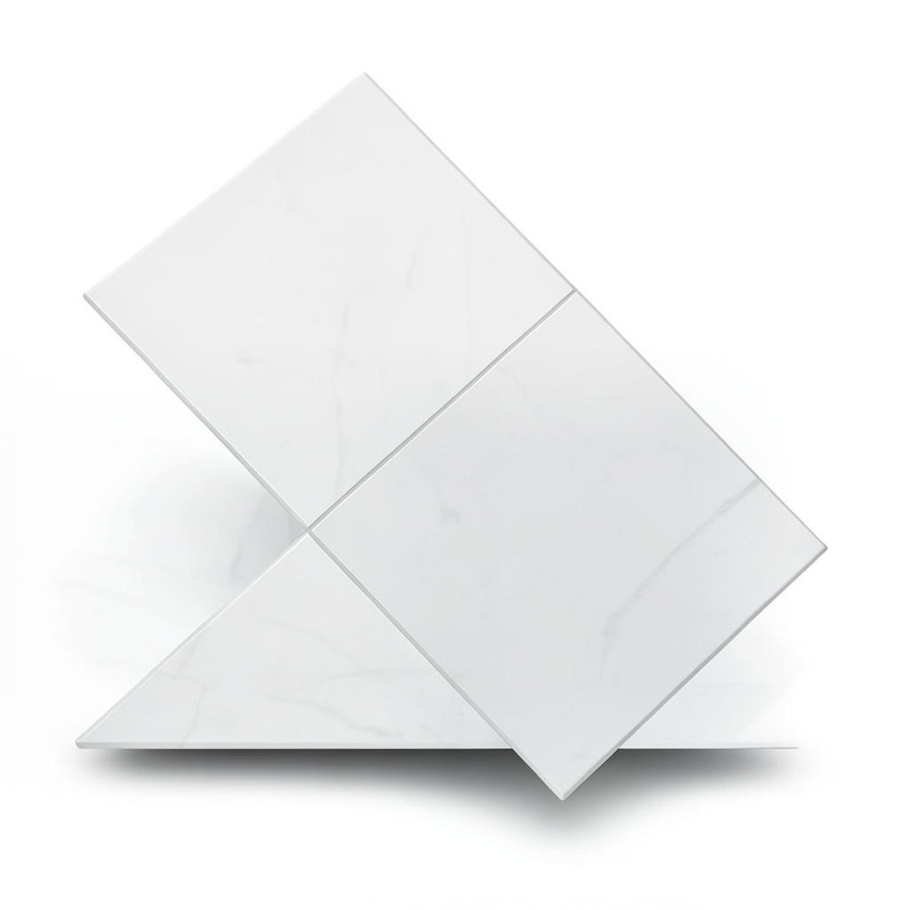 Porcelain Flooring 60x60x0.9 cm, White Color, Statario Model