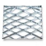 Galvanised Steel Expanded Metal Mesh Bahri Thickness 2.7 mm Width 1.22 m Length 1 m