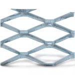 Galvanised Steel Expanded Metal Mesh Bahri Thickness 1.2 mm Width 1.22 m Length 2 m