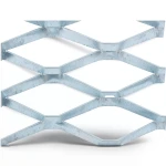 Galvanised Steel Expanded Metal Mesh Bahri Thickness 2.3 mm Width 1.22 m Length 2 m
