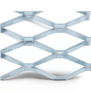 Galvanised Steel Expanded Metal Mesh Bahri Thickness 2.3 mm Width 1.22 m Length 2 m