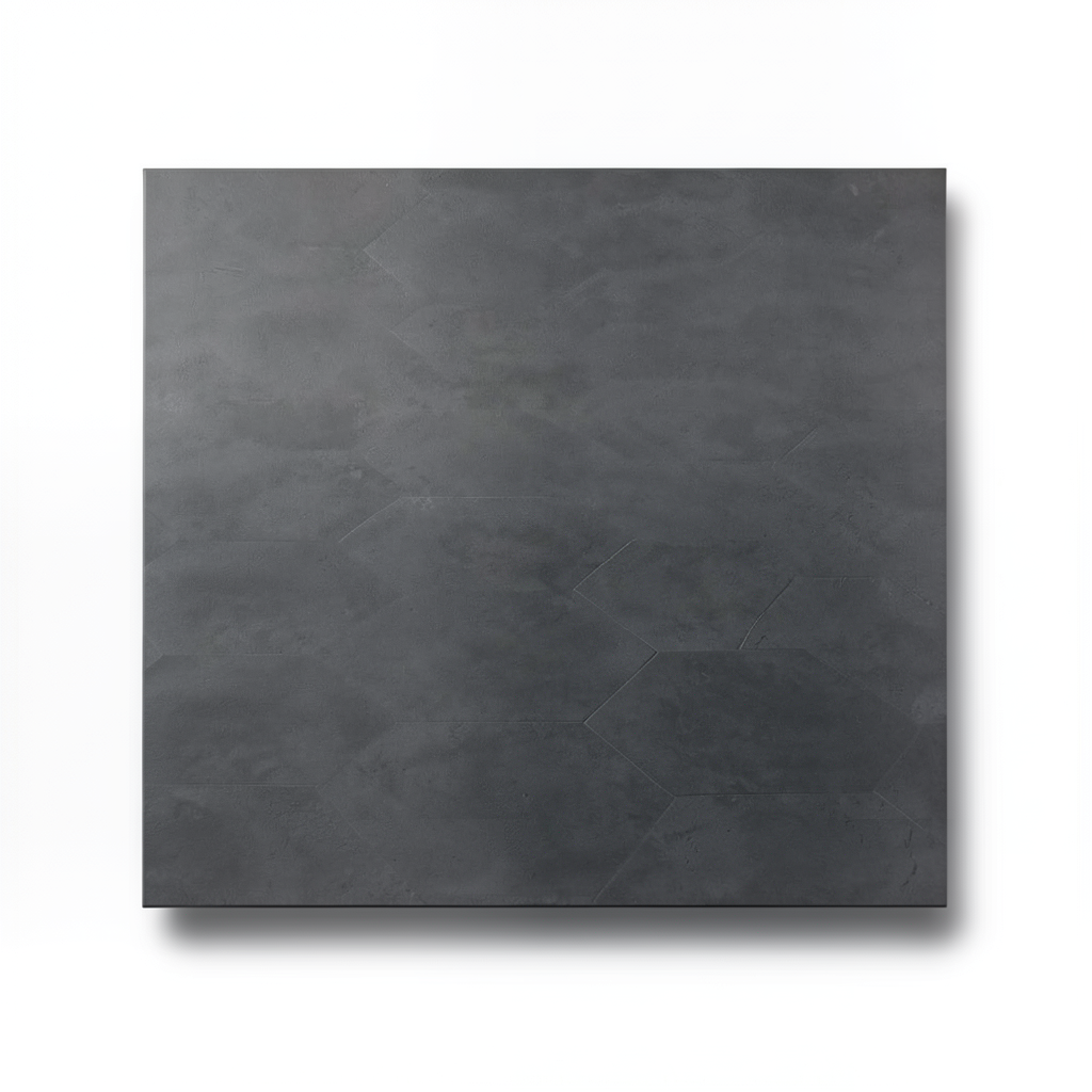 Spanish Porcelain Floor Tiles 48.5×56 cm Charcoal Matte, Atelier