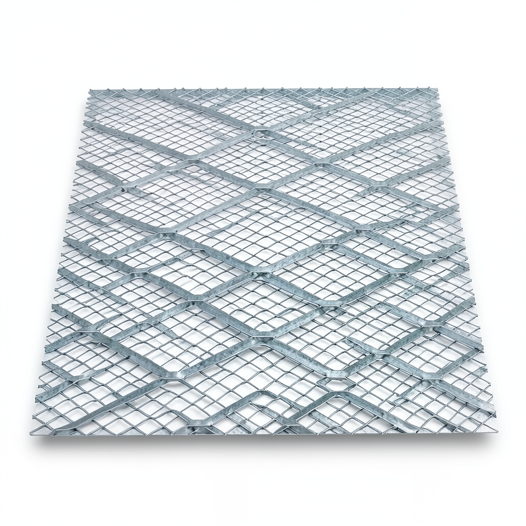 Galvanised Steel Expanded Metal Mesh Bahri 2 mm Thickness 1.22x2 m
