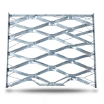 Galvanised Steel Expanded Metal Mesh Bahri Thickness 1.4 mm Width 1.22 m Length 3 m