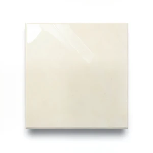 Glossy Porcelain Tiles 75x75 cm, Cream Color, Flash Model