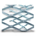 Galvanised Steel Expanded Metal Mesh Bahri Thickness 2.3 mm Width 1.22 m Length 2 m