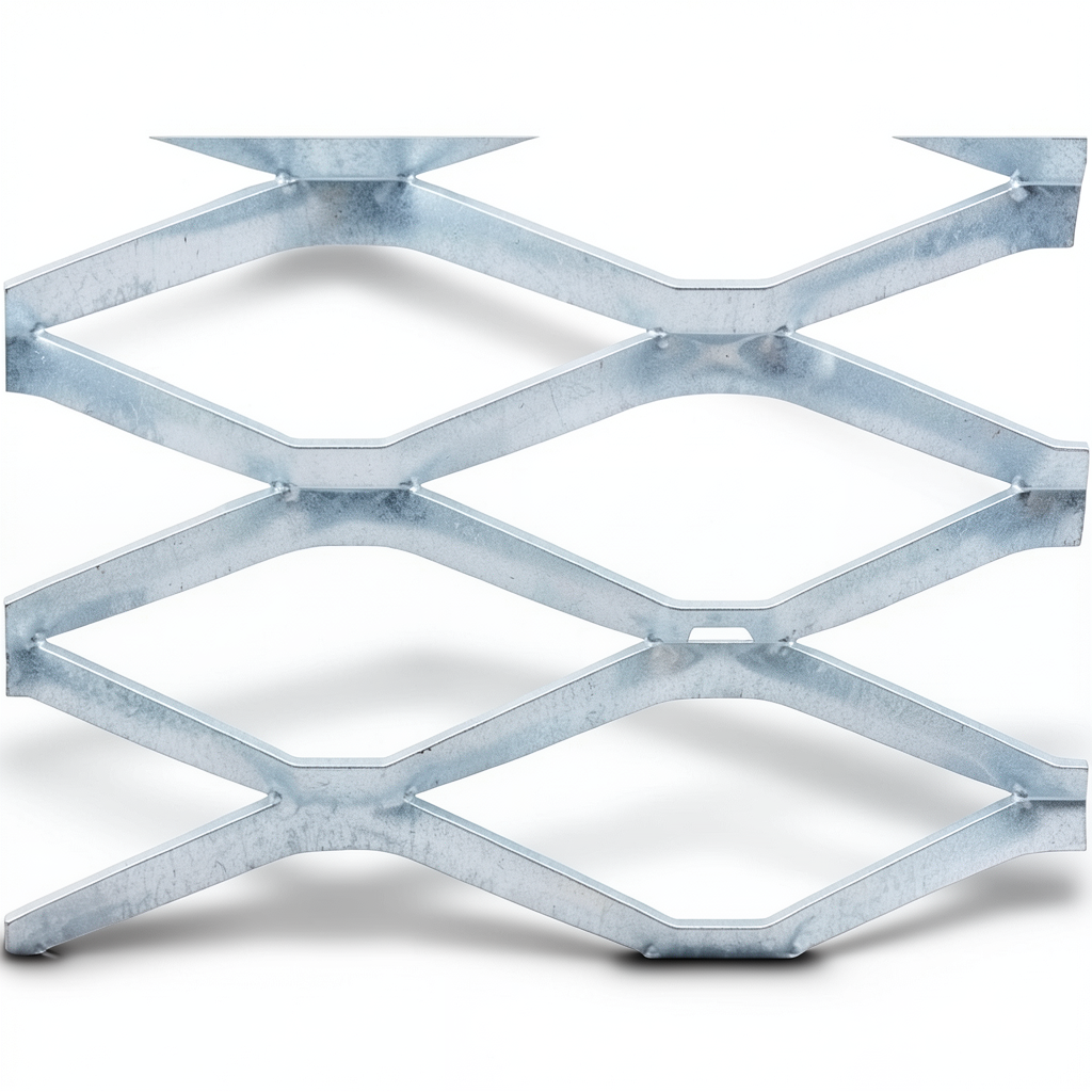 Galvanised Steel Expanded Metal Mesh Bahri 2.3 mm Thickness 1.22m Width 3m Length | Bait Al Tatawor