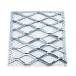 Galvanised Steel Expanded Metal Mesh Bahri Thickness 1.8 mm Width 1.22 m Length 3 m