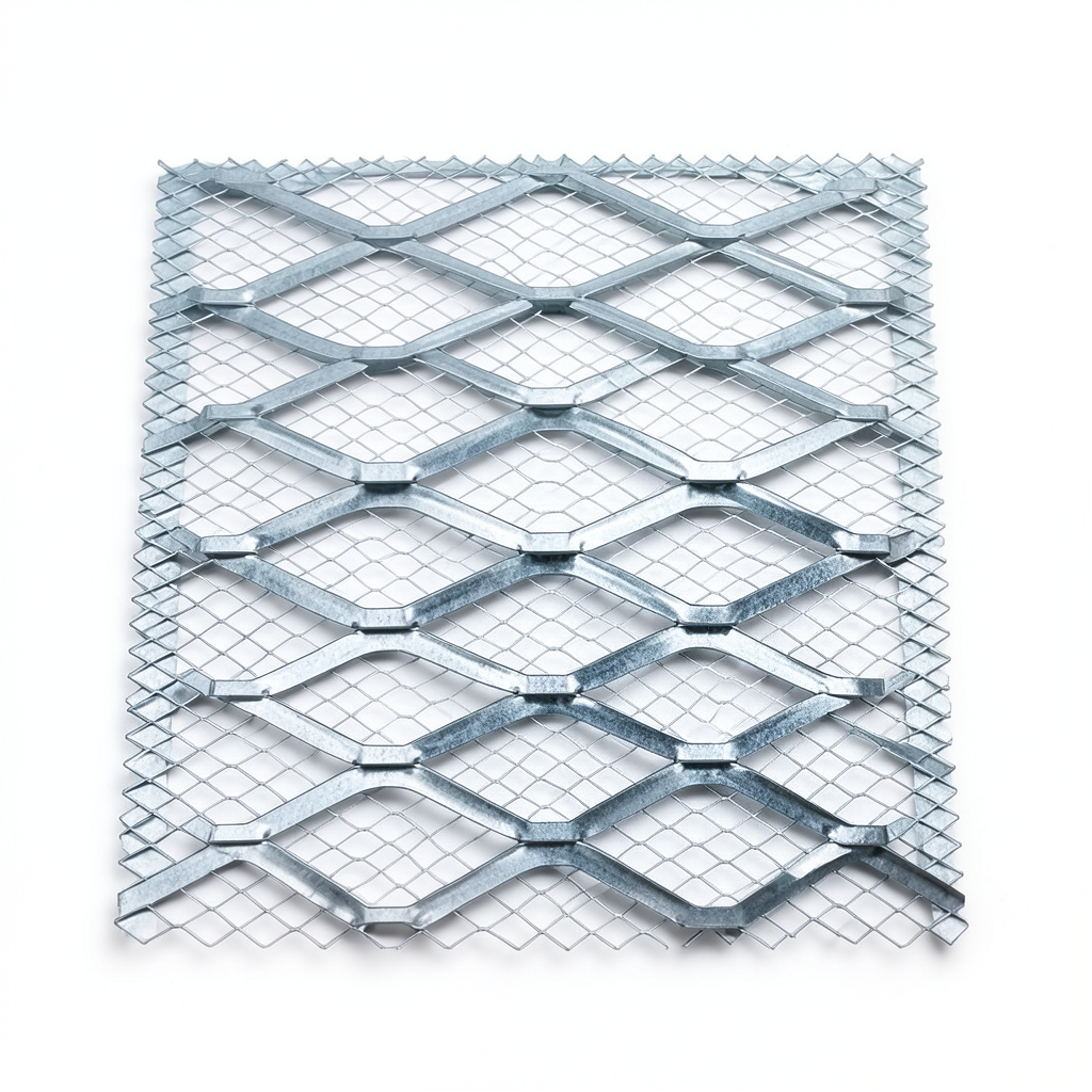 Galvanised Steel Expanded Metal Mesh Bahri Thickness 1.8 mm Width 1.22 m Length 3 m
