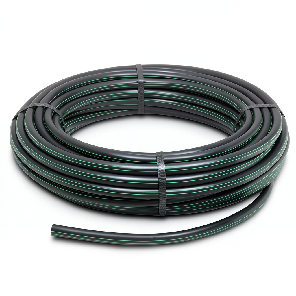 لفة أنابيب بلاستيك HDPE ضغط 6 بار PE 80 قطر خارجي 63 مم SDR 22 لون أسود