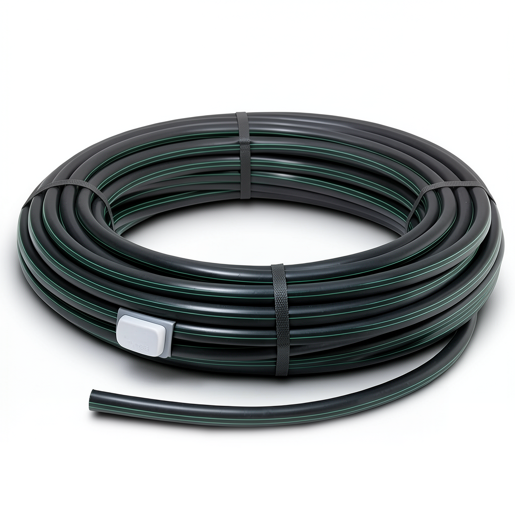 HDPE Polyethylene Plastic Coil Pipe 6 Bar Pressure PE 80 75 mm SDR 22 Black