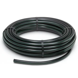 HDPE Plastic Coil Pipe Nominal Pressure 6 Bar PE 80 OD 125 mm SDR 22 Black