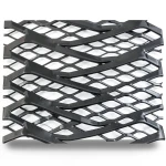 Hot Rolled Expanded Metal Mesh Momawaj Thickness 2.7 mm Size 1.22×1 m Black Steel