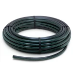 لفة أنابيب بلاستيك HDPE ضغط 12.5 بار PE 80 قطر خارجي 40 مم SDR 11 أسود مع خطوط خضراء