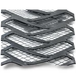 Hot Rolled Expanded Metal Mesh Momawaj 2.3 mm Thickness 1.22×7 m