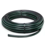لفة أنابيب بلاستيك HDPE ضغط 12.5 بار PE 80 قطر خارجي 90 مم SDR 11 أسود مع خط أخضر