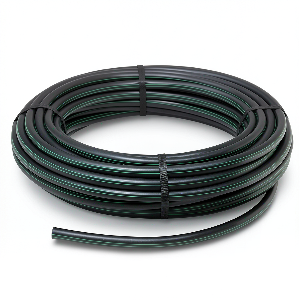 HDPE Coil Pipe Pressure 6 Bar PE 80 Size 40 mm SDR 22 Black