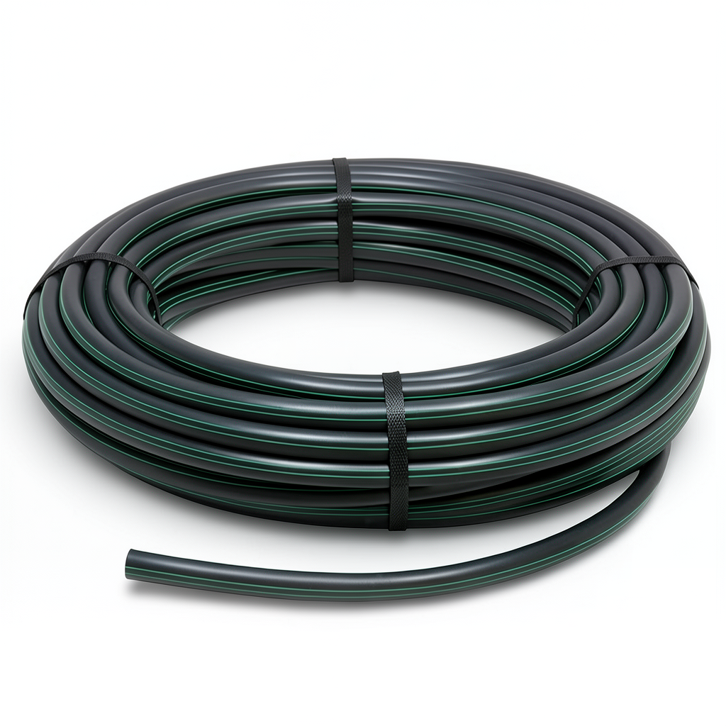 لفة أنابيب بلاستيك HDPE ضغط 6 بار PE 80 قطر خارجي 63 مم SDR 22 لون أسود