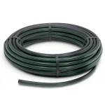 لفة أنابيب بلاستيك HDPE ضغط 12.5 بار PE 80 قطر خارجي 40 مم SDR 11 أسود مع خطوط خضراء