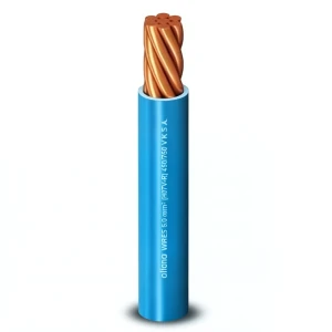 سلك مفرد مجدول 6 مم2 450/750 فولت موصل نحاس معزول PVC، أزرق | شركة الفنار